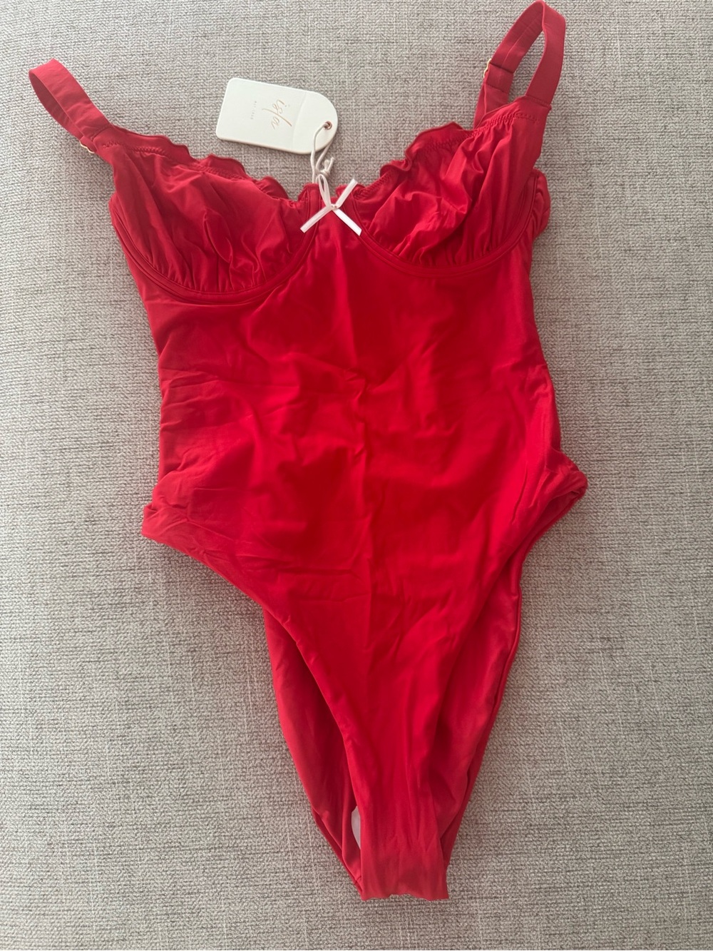 Kids Red One-Piece Swimsuit